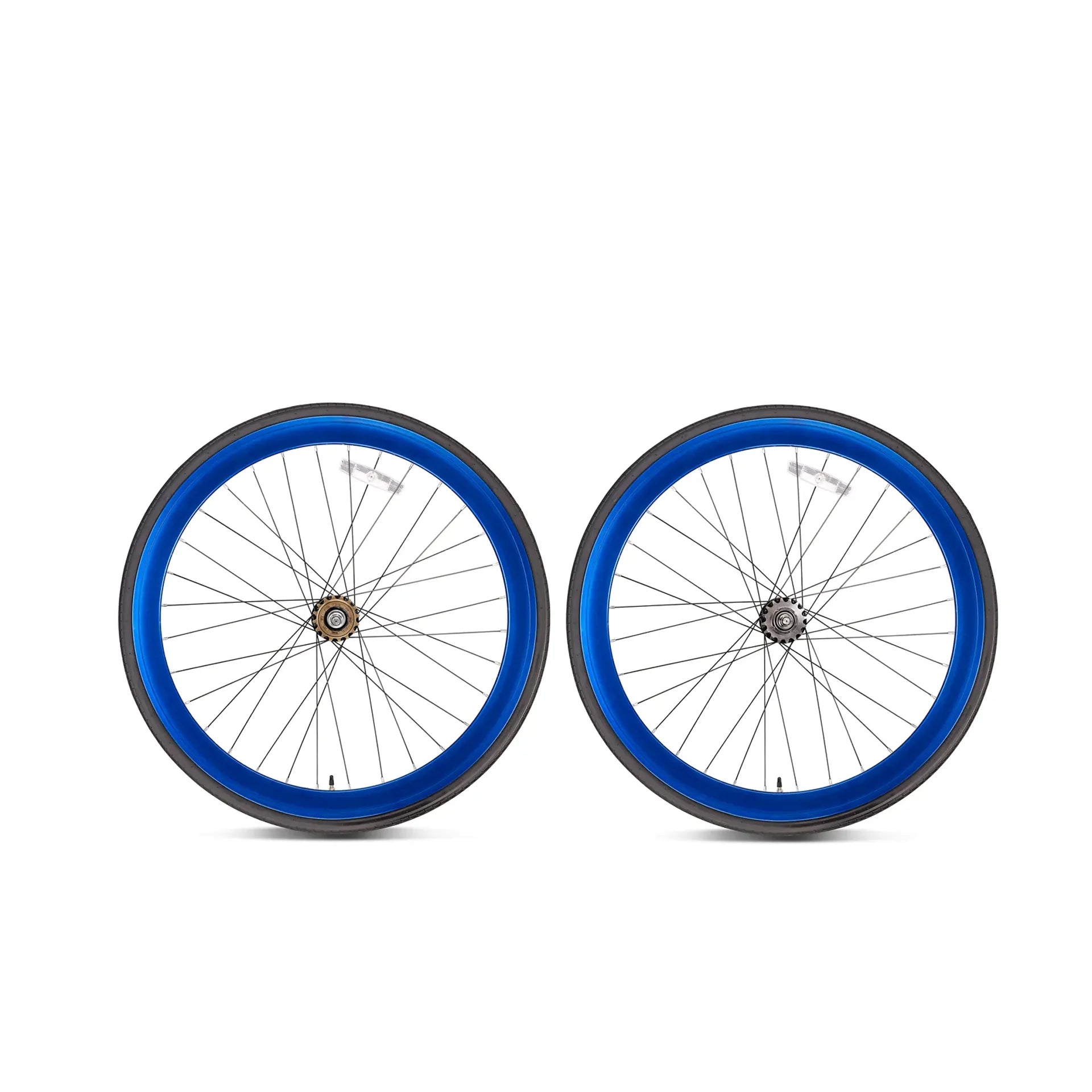 Fred's Bicycles Flip Flop Single Speed Wheel Set Anodised Blue