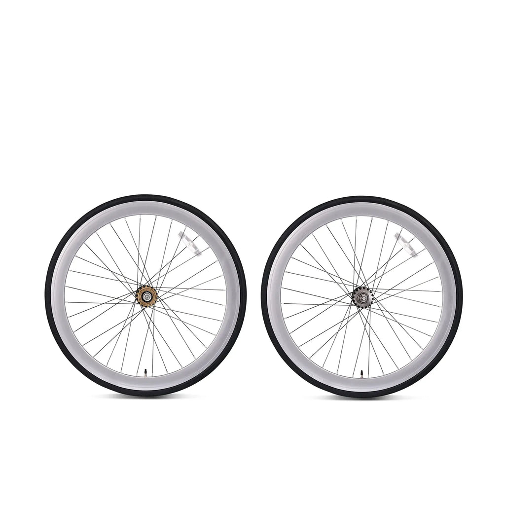 Fred's Bicycles Flip Flop Single Speed Wheel Set Anodised Silver