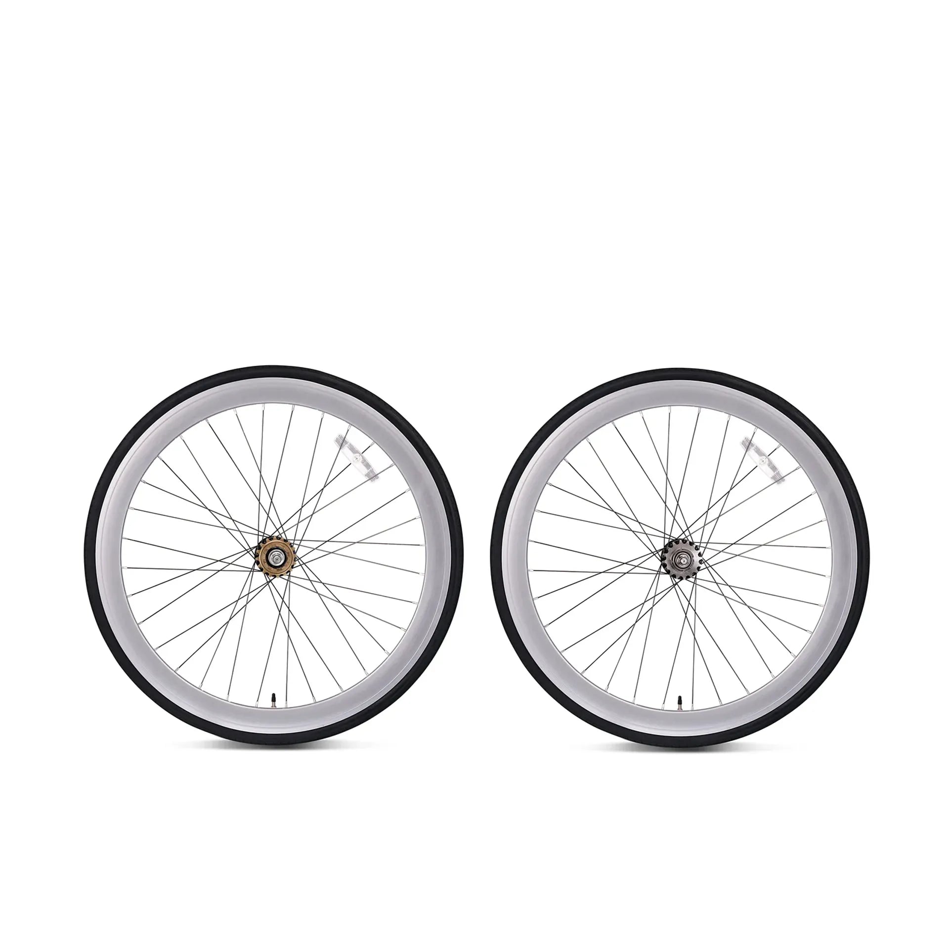 Fred's Bicycles Flip Flop Single Speed Wheel Set Anodised Silver