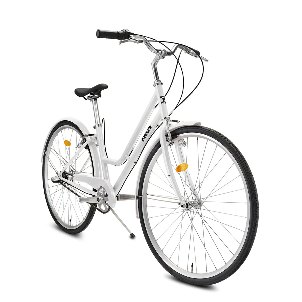 The Duchess Step-Through Ladies Geared Retro Bike - Snow White
